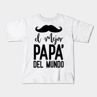 El mejor papa del mundo Kids T-Shirt